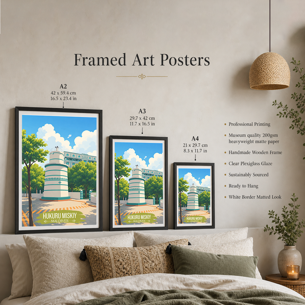 Hukuru Miskiy - The Maldives - Travel Wall Art Resort Poster Print - Art Print - Travel Art Poster