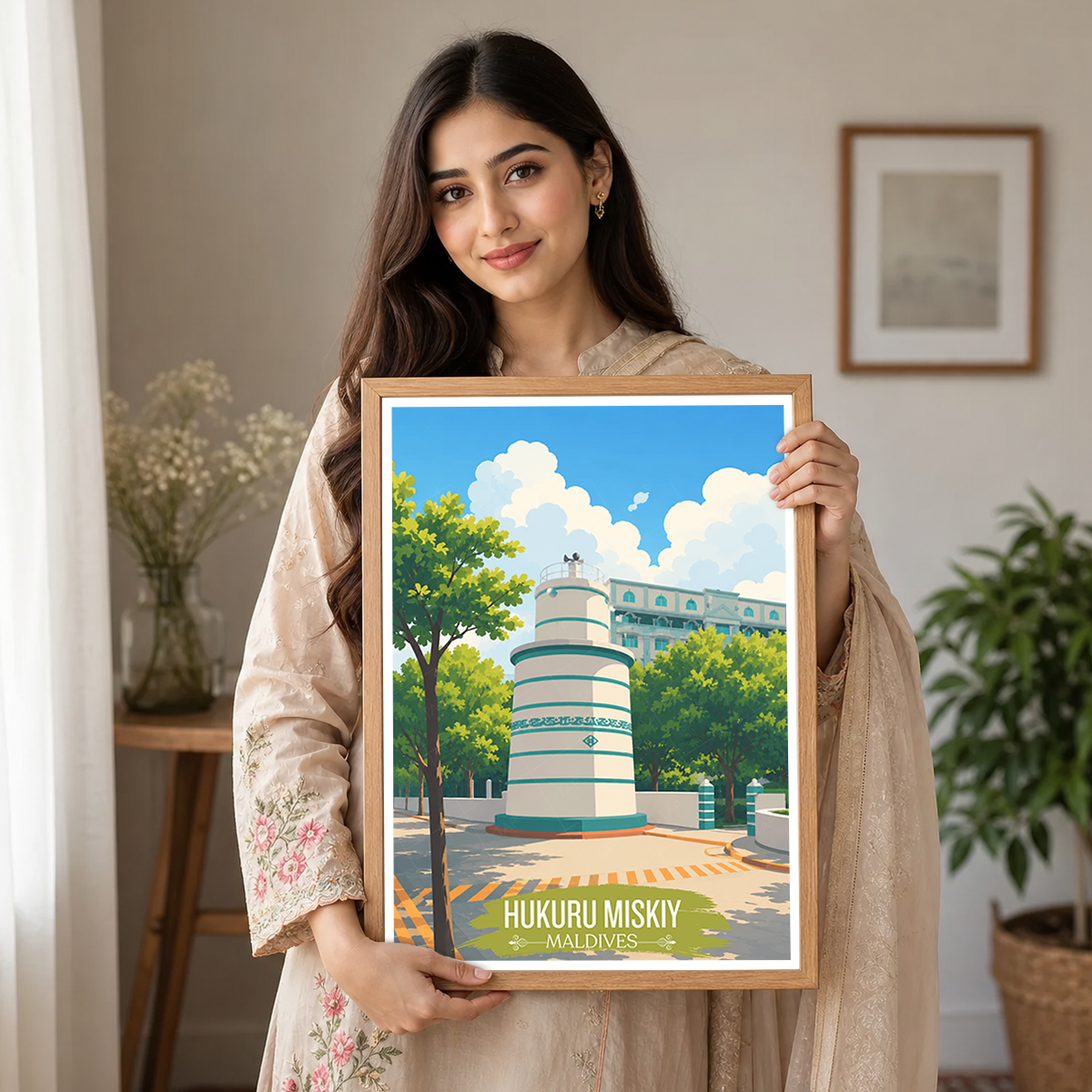 Hukuru Miskiy - The Maldives - Travel Wall Art Resort Poster Print - Art Print - Travel Art Poster
