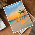 Hulhumale Beach - The Maldives - Travel Wall Art Resort Poster Print - Art Print - Travel Art Poster