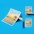 Hulhumale Beach - The Maldives - Travel Wall Art Resort Poster Print - Art Print - Travel Art Poster