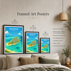 Maafushi island - The Maldives - Travel Wall Art Resort Poster Print - Art Print - Travel Art Poster