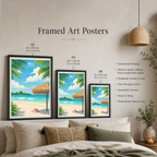 Male - The Maldives - Travel Wall Art Beach Poster Print