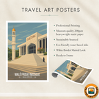 Male Friday Mosque - The Maldives - Travel Wall Art Resort Poster Print - Art Print - Travel Art Poster