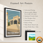 Male Friday Mosque - The Maldives - Travel Wall Art Resort Poster Print - Art Print - Travel Art Poster