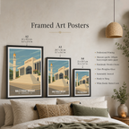Male Friday Mosque - The Maldives - Travel Wall Art Resort Poster Print - Art Print - Travel Art Poster