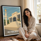Male Friday Mosque - The Maldives - Travel Wall Art Resort Poster Print - Art Print - Travel Art Poster