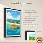 Spa Island - The Maldives - Travel Wall Art Beach Poster Print