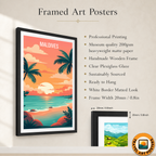 Maldives - Travel Wall Art Beach Poster Print - Art Print - Travel Art Poster