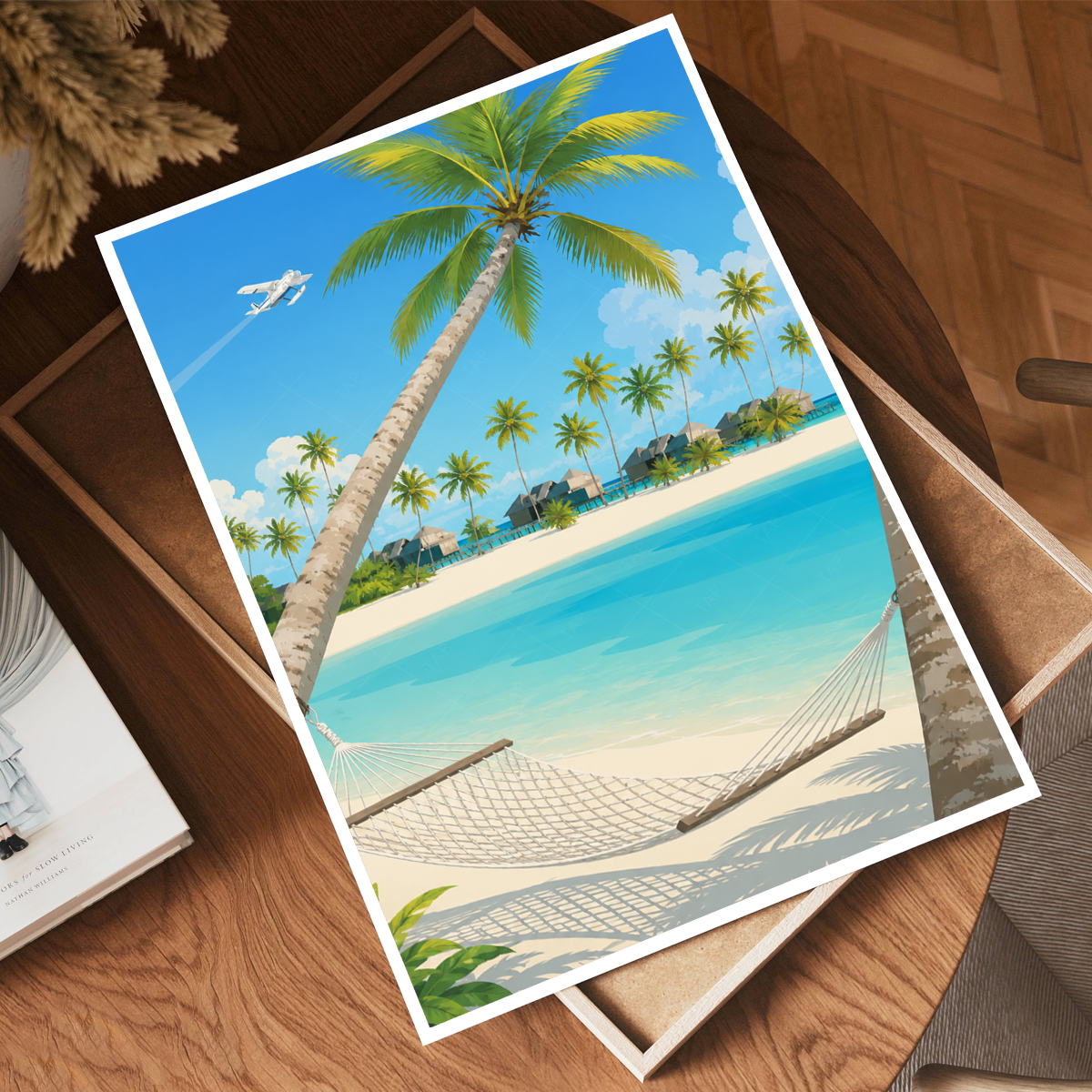 Maldives - Travel Wall Art Beach Poster Print - Art Print - Travel Art Poster