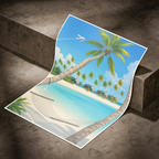 Maldives - Travel Wall Art Beach Poster Print - Art Print - Travel Art Poster