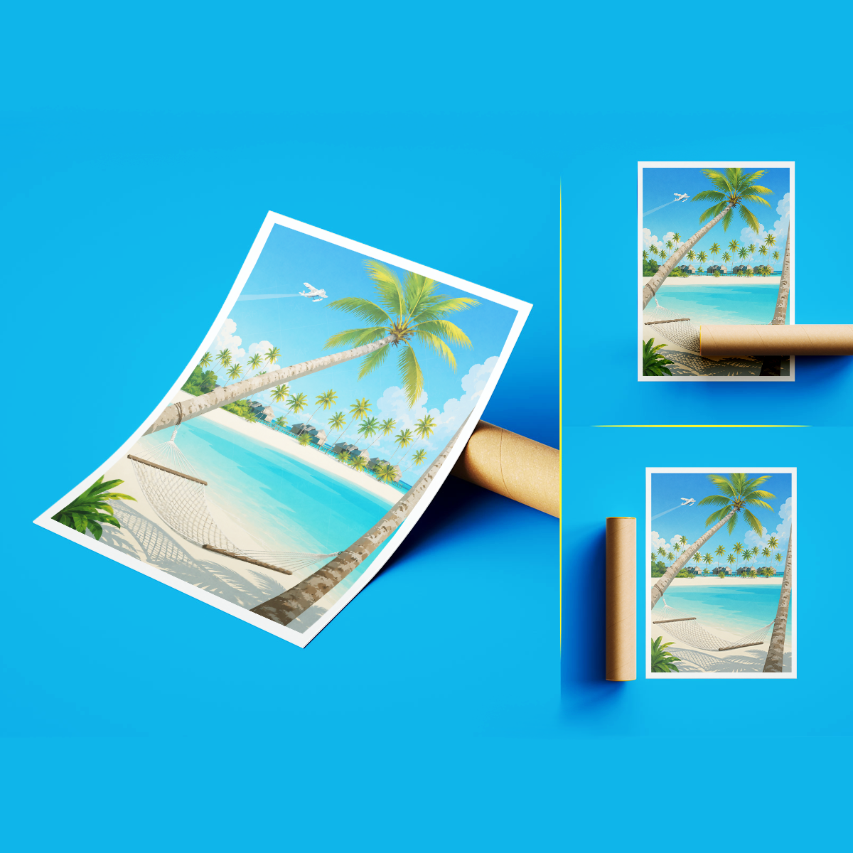 Maldives - Travel Wall Art Beach Poster Print - Art Print - Travel Art Poster
