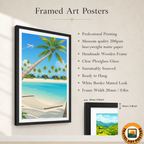 Maldives - Travel Wall Art Beach Poster Print - Art Print - Travel Art Poster