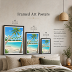 Maldives - Travel Wall Art Beach Poster Print - Art Print - Travel Art Poster