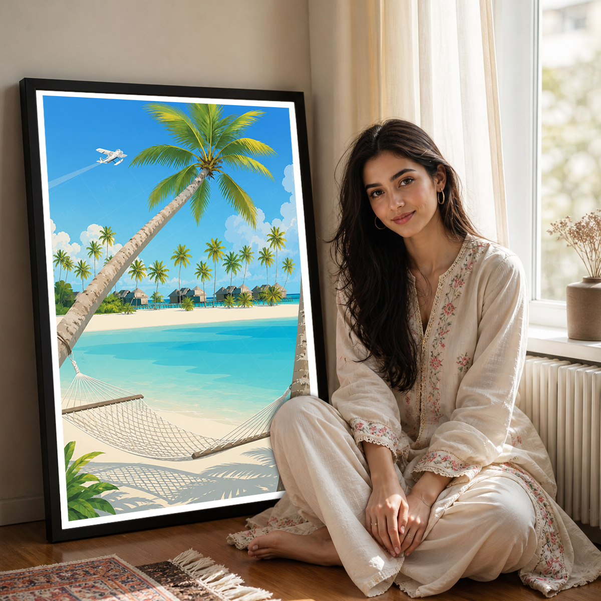 Maldives - Travel Wall Art Beach Poster Print - Art Print - Travel Art Poster