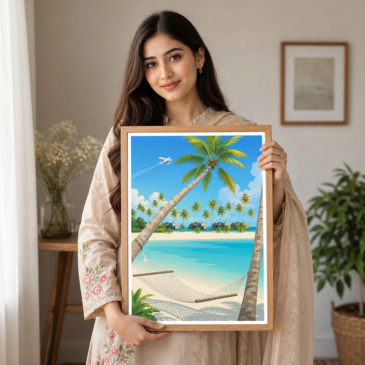 Maldives - Travel Wall Art Beach Poster Print - Art Print - Travel Art Poster