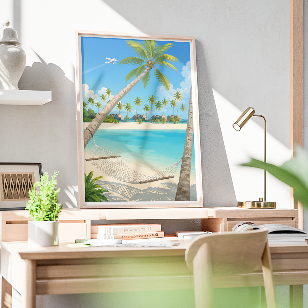 Maldives - Travel Wall Art Beach Poster Print - Art Print - Travel Art Poster