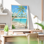 Maldives - Travel Wall Art Beach Poster Print - Art Print - Travel Art Poster