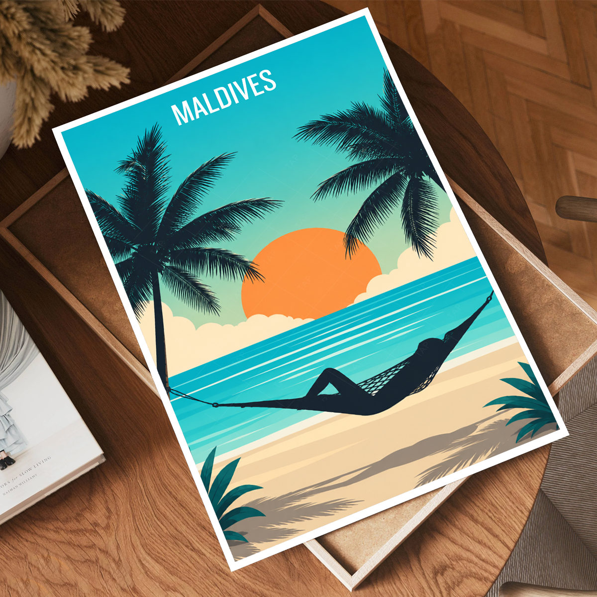 Maldives - Travel Wall Art Beach Poster Print - Art Print - Travel Art Poster