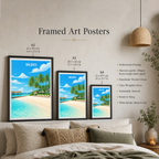 Maldives - Travel Wall Art Beach Poster Print - Art Print - Travel Art Poster