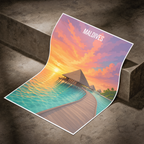 Maldives - Travel Wall Art Beach Poster Print - Art Print - Travel Art Poster