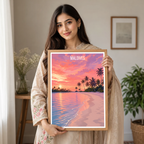 Maldives - Travel Wall Art Beach Poster Print - Art Print - Travel Art Poster