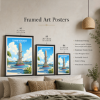 Tsunami Monument - The Maldives - Travel Wall Art Beach Poster Print - Art Print - Travel Art Poster