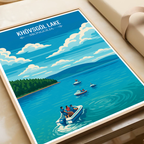 Khovsgol Lake - Mongolia - Travel Wall Art Deco Poster Print - Travel Art Poster Print