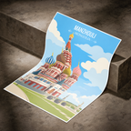 Manzhouli - Mongolia - Travel Wall Art Deco Poster Print - Travel Art Poster Print
