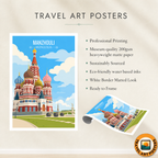 Manzhouli - Mongolia - Travel Wall Art Deco Poster Print - Travel Art Poster Print
