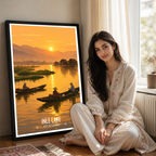 Inle Lake - Myanmar - Travel Wall Art Deco Poster Print - Art Print - Travel Art Poster