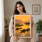Inle Lake - Myanmar - Travel Wall Art Deco Poster Print - Art Print - Travel Art Poster