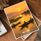 Inle Lake - Myanmar - Travel Wall Art Deco Poster Print - Art Print - Travel Art Poster