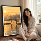 Inle Lake - Myanmar - Travel Wall Art Deco Poster Print - Art Print - Travel Art Poster