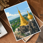 Loikaw - Myanmar - Travel Wall Art Deco Poster Print - Art Print - Travel Art Poster