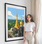 Loikaw - Myanmar - Travel Wall Art Deco Poster Print - Art Print - Travel Art Poster
