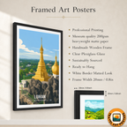 Loikaw - Myanmar - Travel Wall Art Deco Poster Print - Art Print - Travel Art Poster