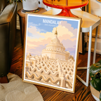 Mandalay - Myanmar - Travel Wall Art Deco Poster Print - Art Print - Travel Art Poster