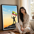 Myanmar - Travel Wall Art Deco Poster Print - Art Print - Travel Art Poster