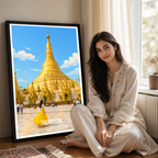 Myanmar - Travel Wall Art Deco Poster Print - Art Print - Travel Art Poster