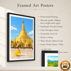 Myanmar - Travel Wall Art Deco Poster Print - Art Print - Travel Art Poster