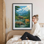 Chitwan - Nepal - Travel Wall Art Deco Poster Print