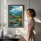 Chitwan - Nepal - Travel Wall Art Deco Poster Print
