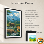 Chitwan - Nepal - Travel Wall Art Deco Poster Print
