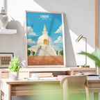 Lumbini - Nepal - Travel Wall Art Deco Poster Print