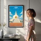 Lumbini - Nepal - Travel Wall Art Deco Poster Print