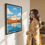 Lumbini - Nepal - Travel Wall Art Deco Poster Print