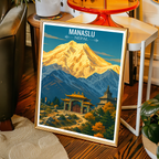 Manaslu - Nepal - Travel Wall Art Deco Poster Print