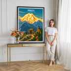 Manaslu - Nepal - Travel Wall Art Deco Poster Print