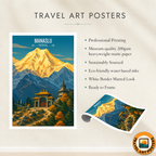 Manaslu - Nepal - Travel Wall Art Deco Poster Print