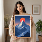 Nepal - Travel Wall Art Deco Poster Print